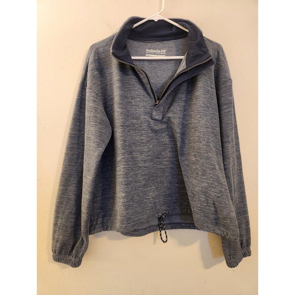 Avalanche Other - Avalanche‎ Mens Large Gray  Quarter Zip Sweatshirt Gorpcore Logo Preppy Soft